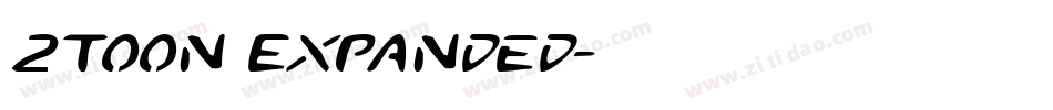 2Toon Expanded字体转换